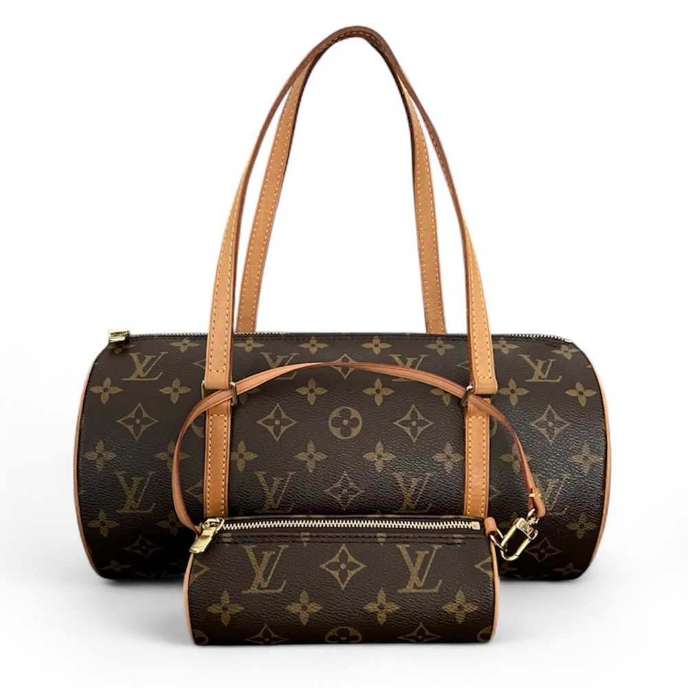 LOUIS VUITTON Papillon 30 Bag Monogram Canvas With Mini Papillon Set | Vintage